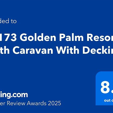 Pg173 Golden Palm Resort 6 Berth Caravan With Decking 채플 세인트 레오나즈 외부 사진